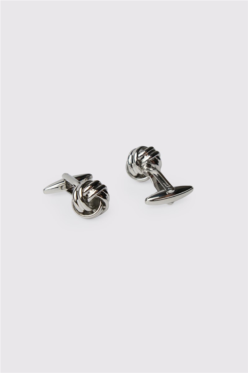  Silver Knot Cufflinks
