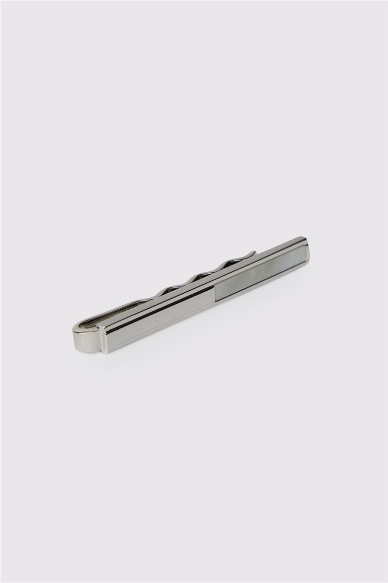  Silver Mother Of Pearl Tie Slide