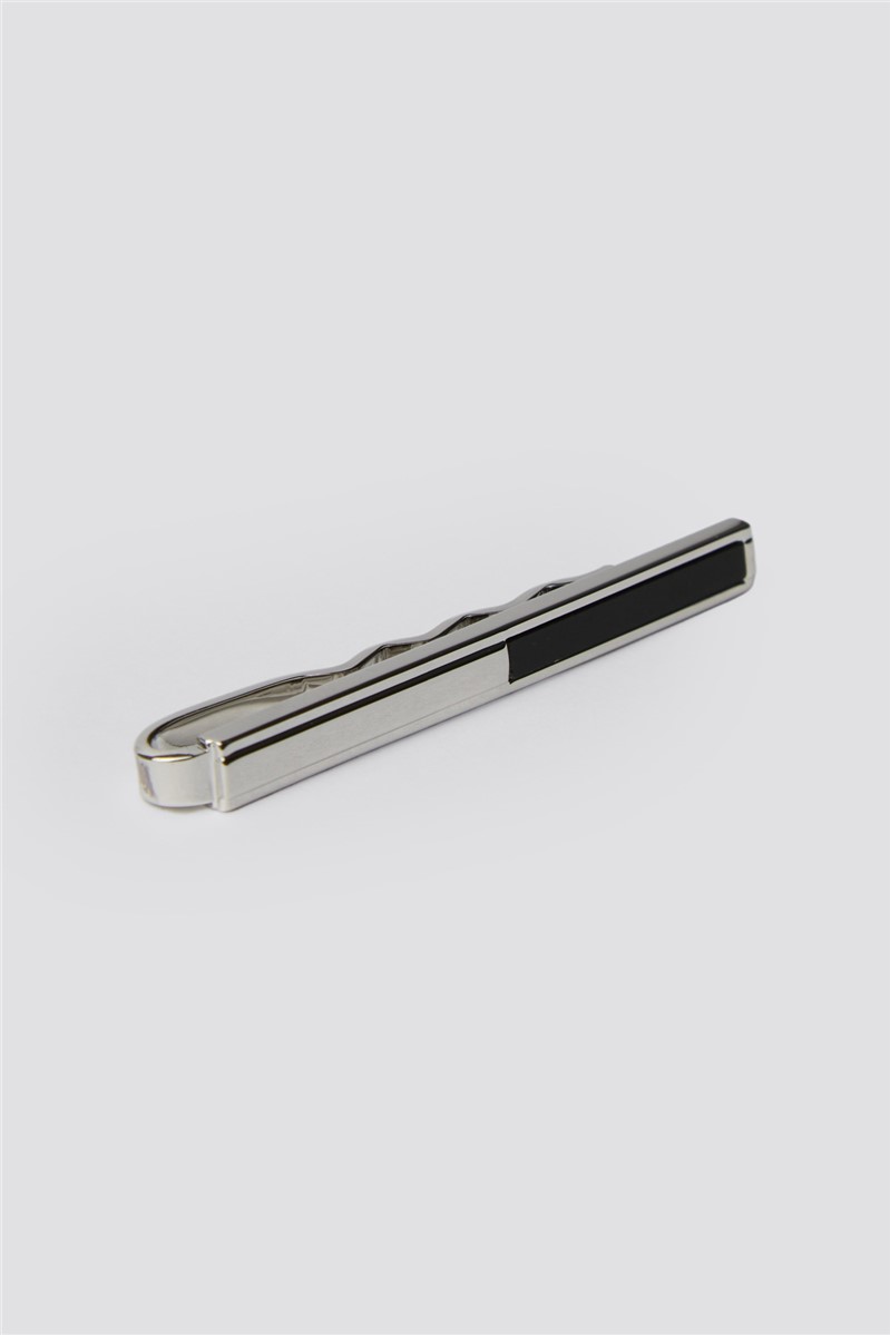  Silver Onyx Tie Slide