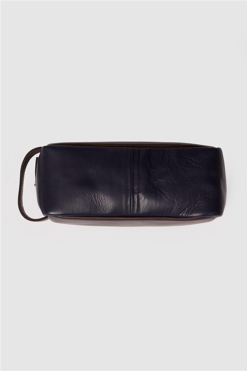  Brown Leather Washbag