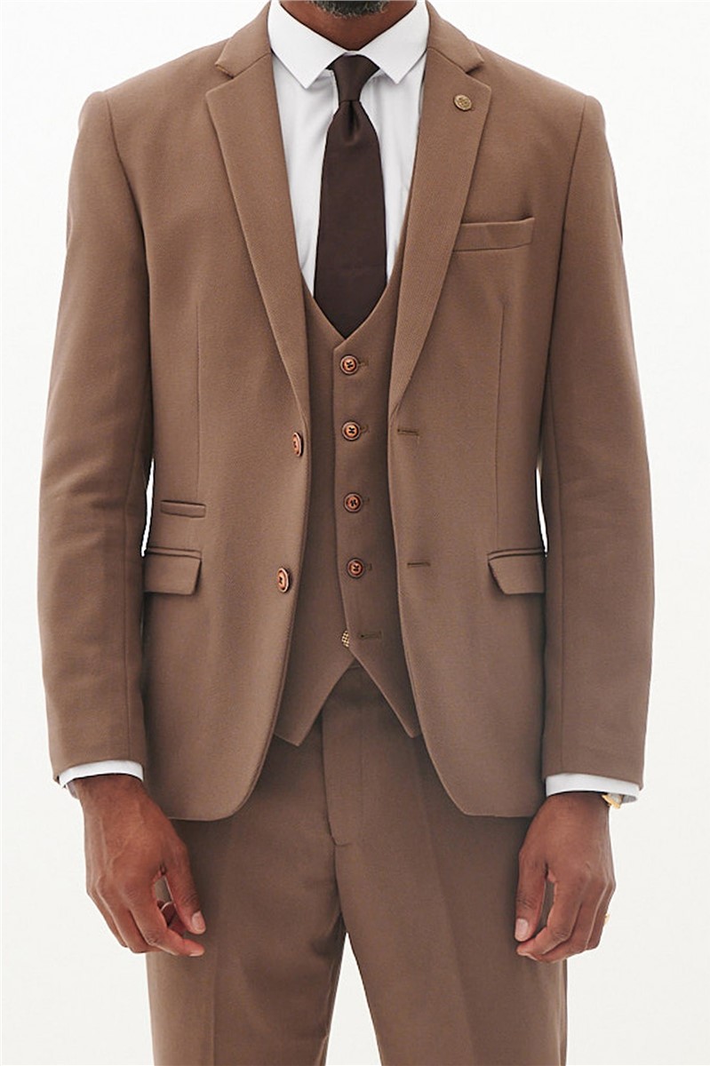  Tailored Fit HM5 Tan Suit