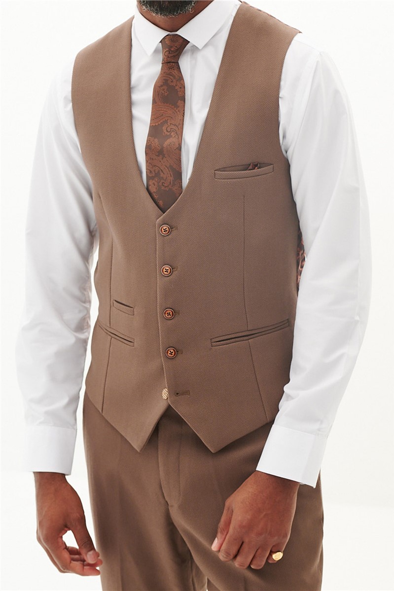  Tailored Fit HM5 Tan Suit