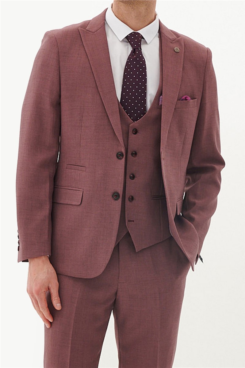  Tailored Fit Monty Mauve Suit