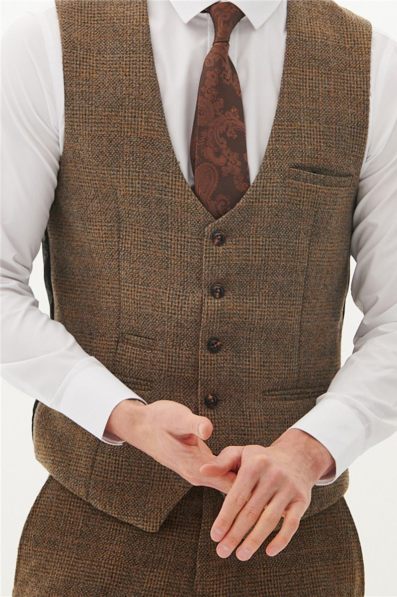  Slim Fit Kris Tan Tweed Jacket