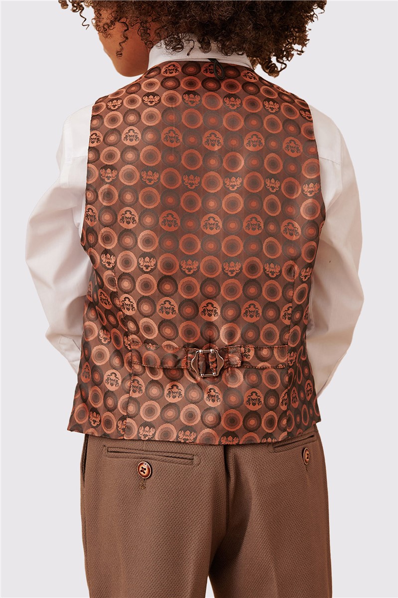  HM5 Children's Tan Check Three Piece Suit