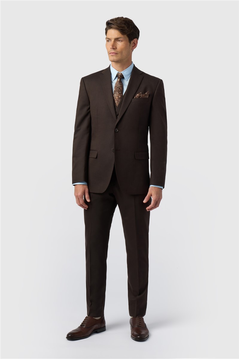 Knitted Logo Suit- Dark Chocolate main image 0