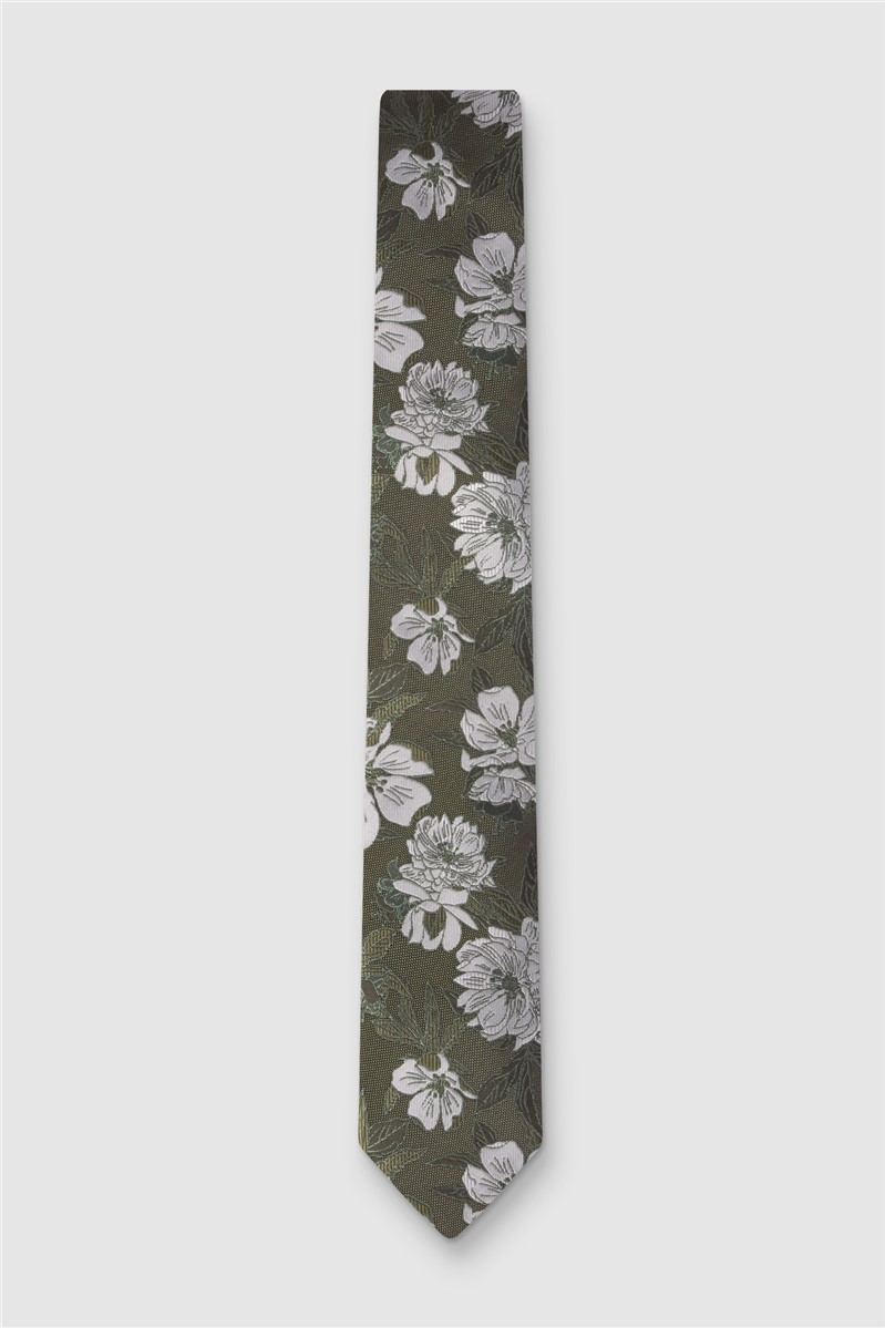  Sage Large Floral Tie