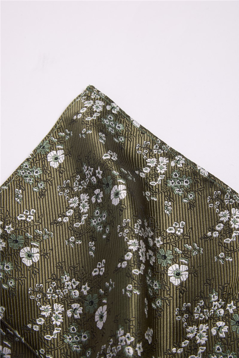  Sage Busy Floral Tie