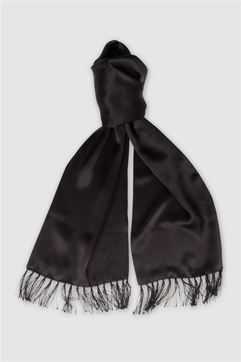 Silk Scarf In Black