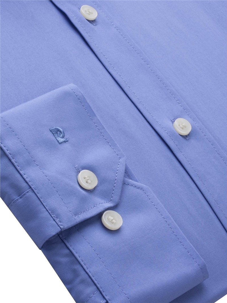 Pierre Cardin Wedgewood Blue Plain Cotton Shirt