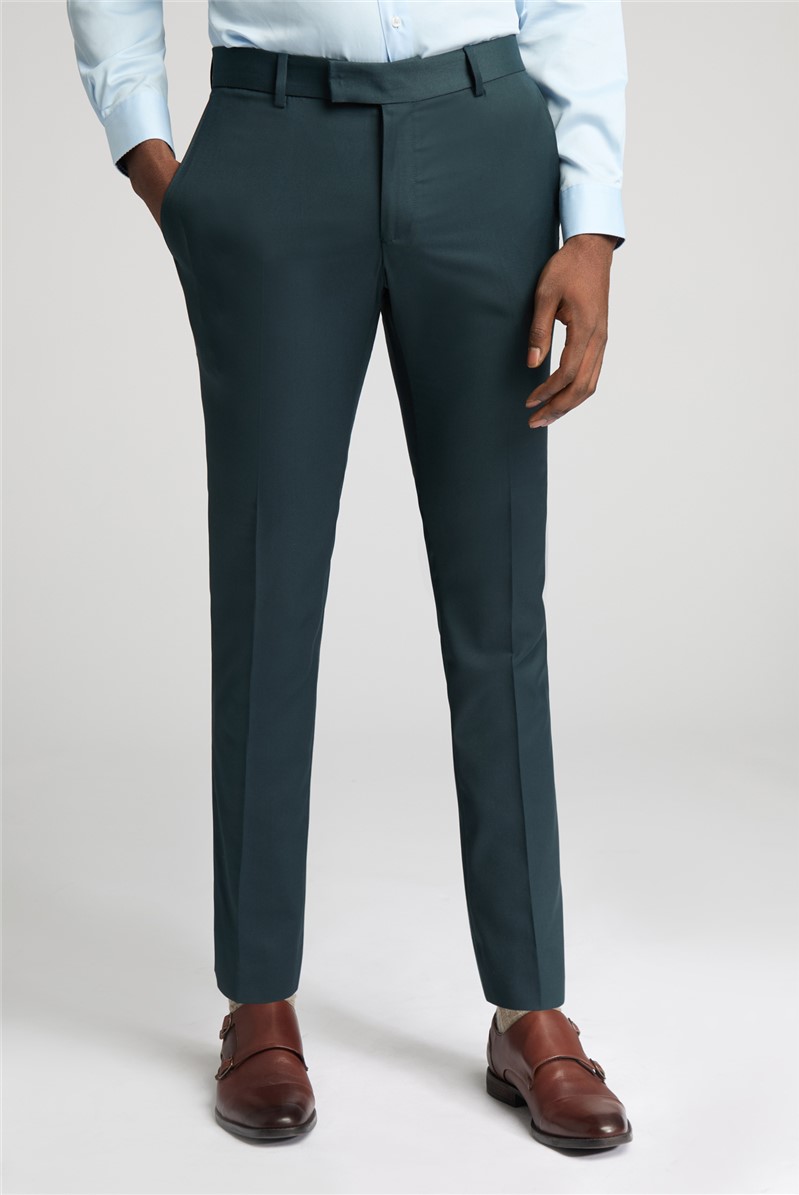  Slim Fit Bay Dark Teal Trousers