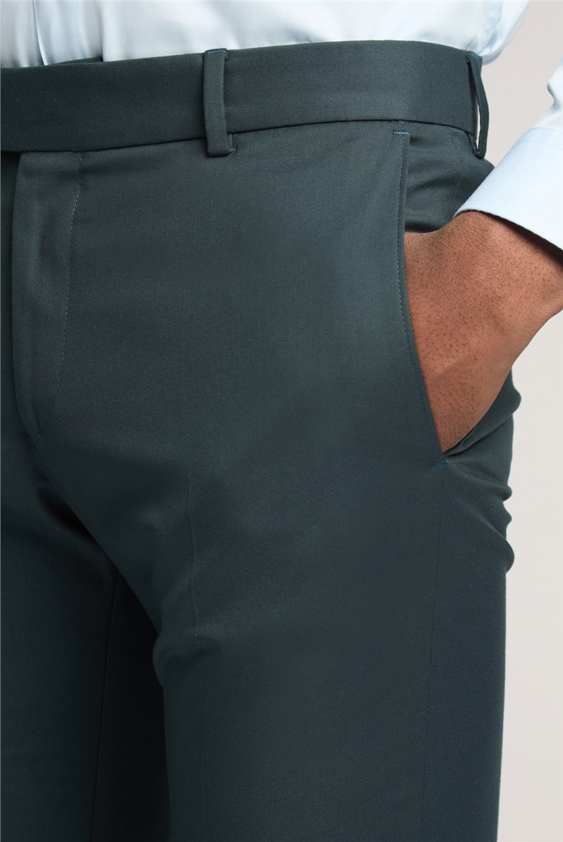  Slim Fit Bay Dark Teal Trousers