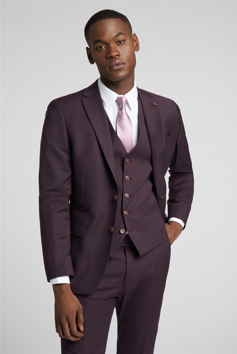  Slim Fit Bay Burgundy Trousers