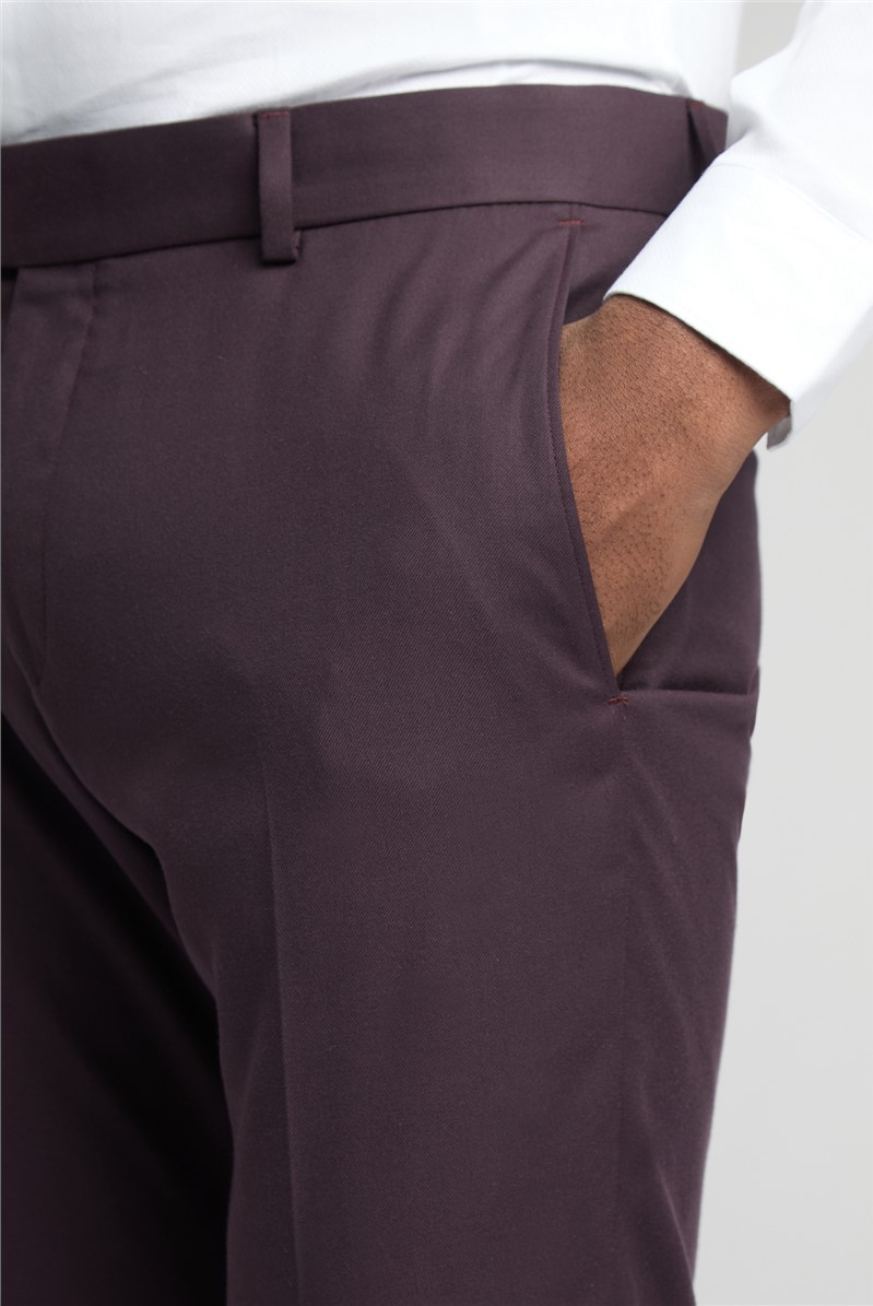  Slim Fit Bay Burgundy Trousers