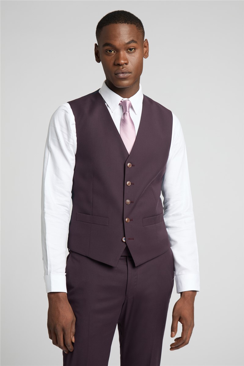 Mens maroon waistcoat hotsell