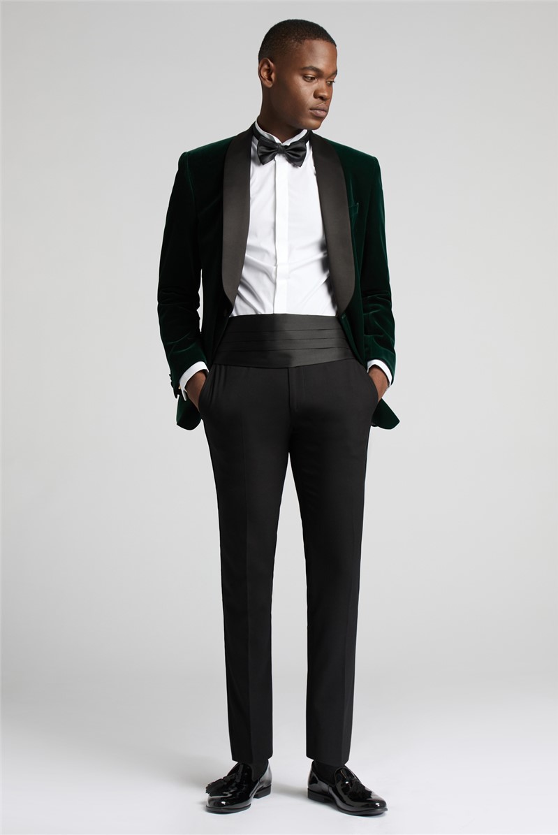  Slim Fit Emerald Velvet Jacket