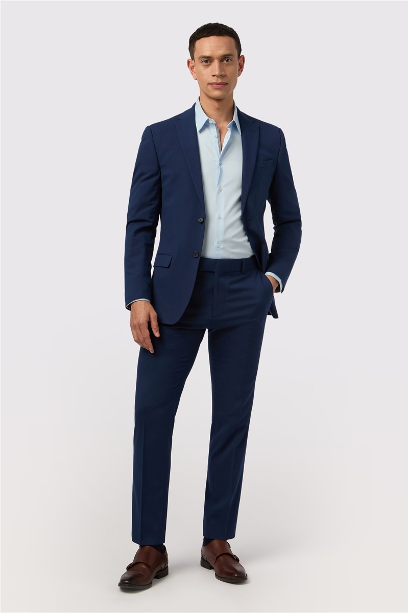  Slim Fit Montrose Bright Blue Waistcoat