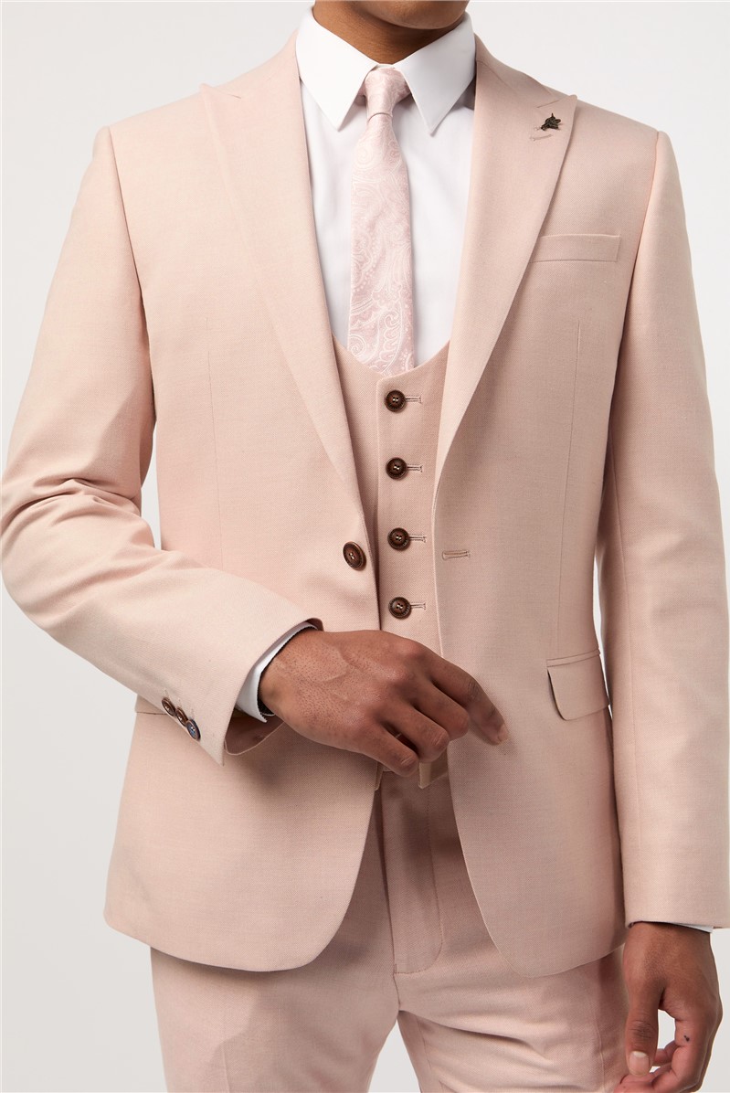  Slim Fit Blake Peach Waistcoat