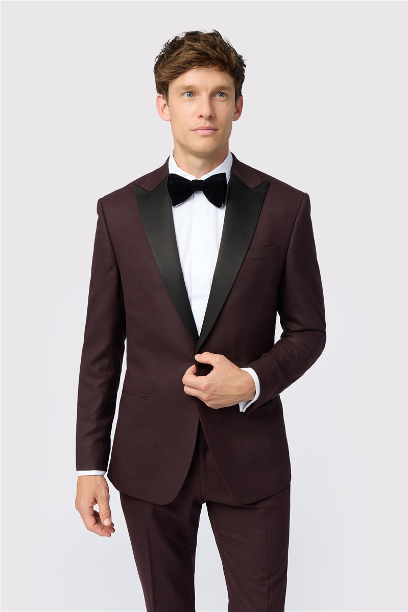 16836 Burgundy Slim Fit Jacket