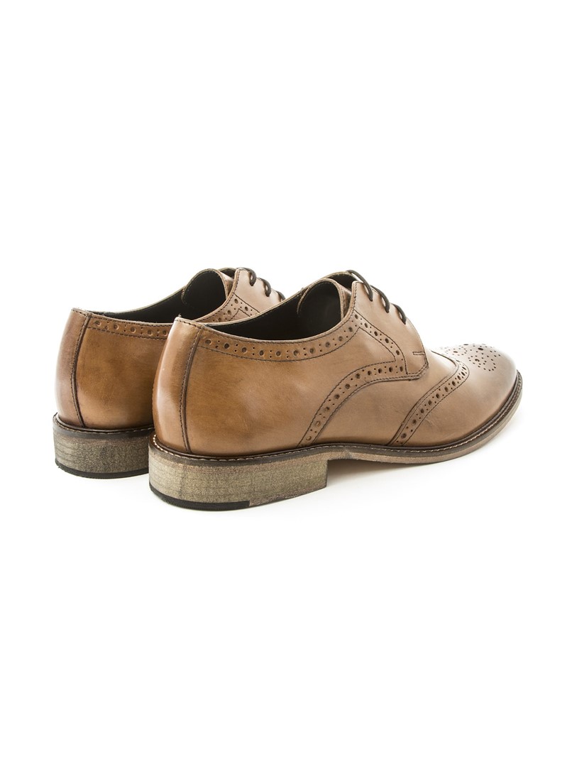  Tan Pace Brogue Shoe