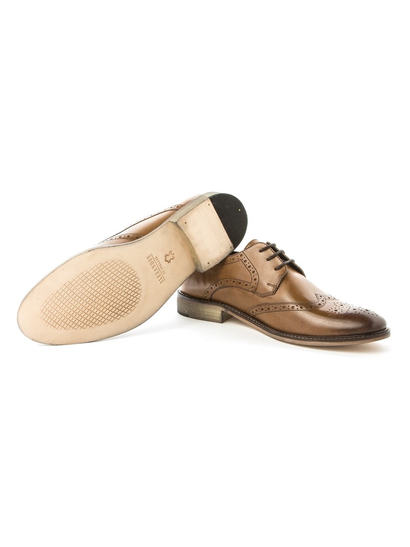  Tan Pace Brogue Shoe