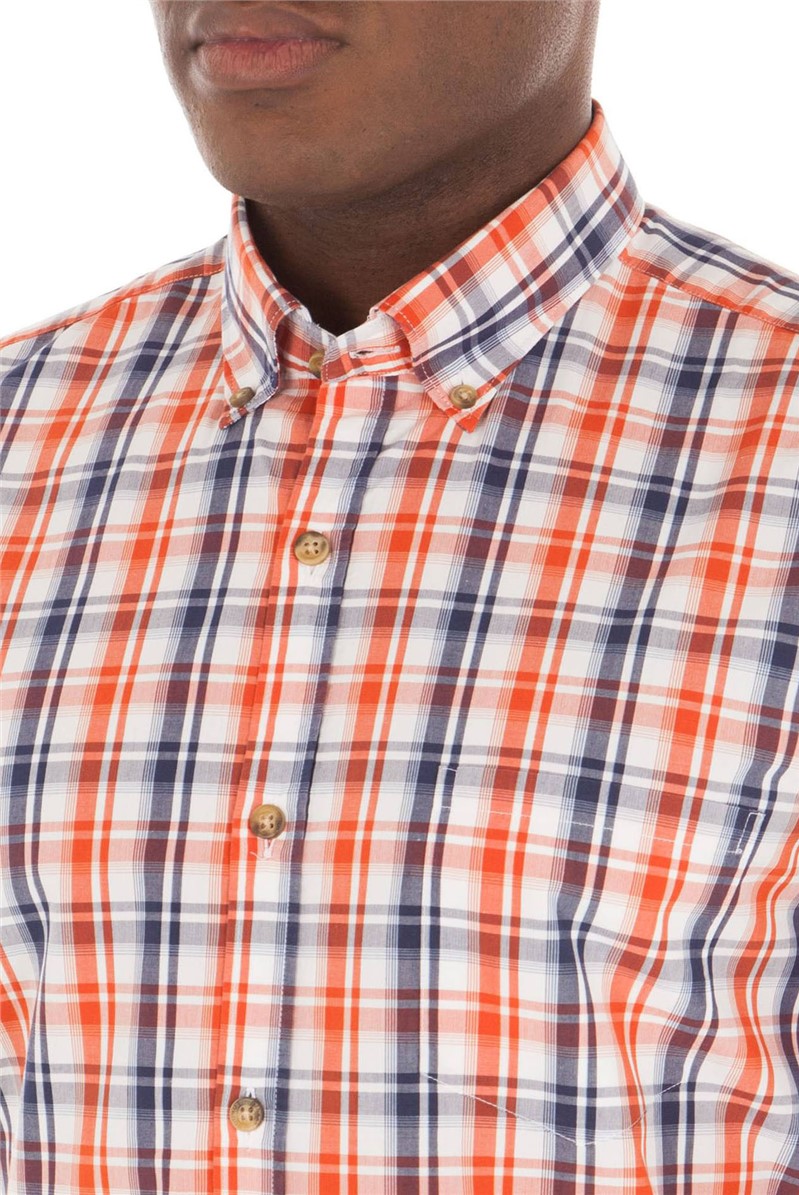  Orange Check Shirt