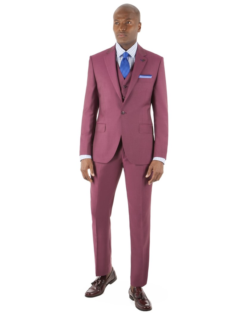  Raspberry Tailored Fit Suit