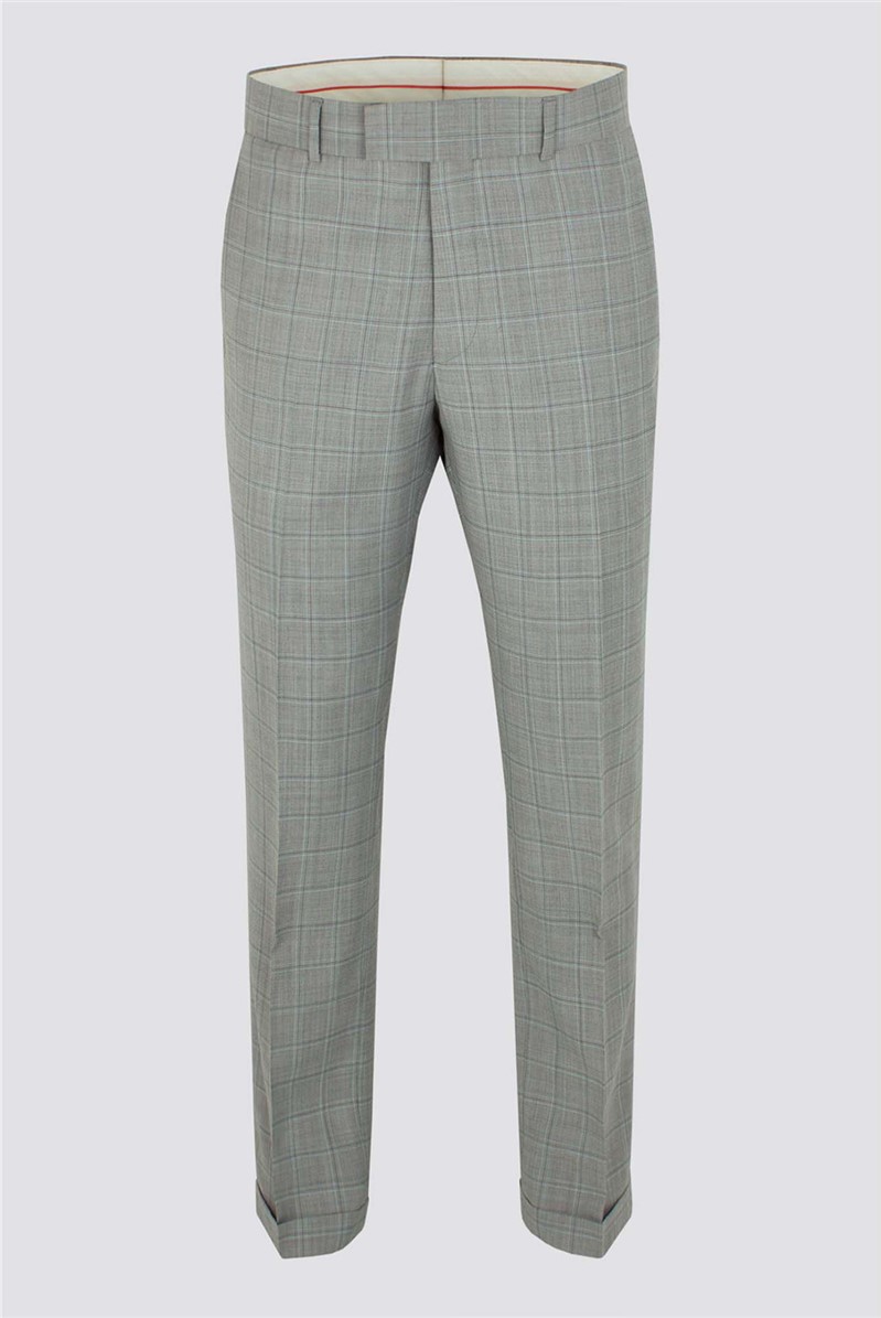 Gibson London Tailored Fit Taupe Check 