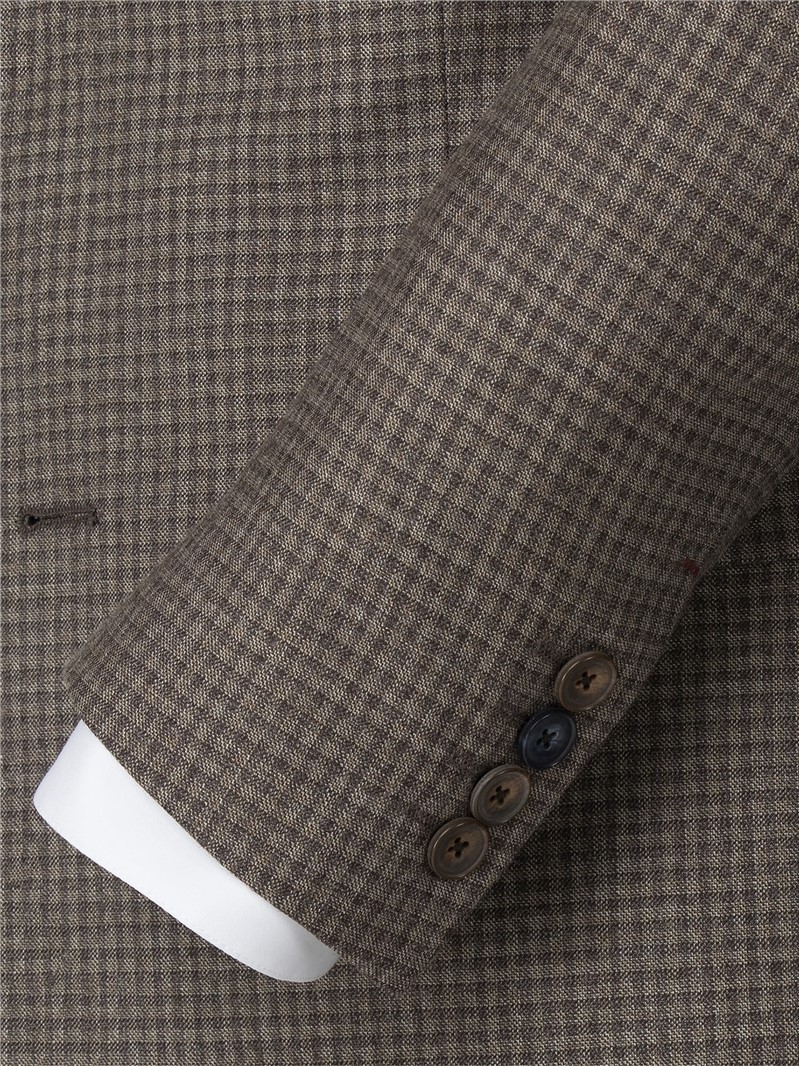  Taupe Muted Check Jacket