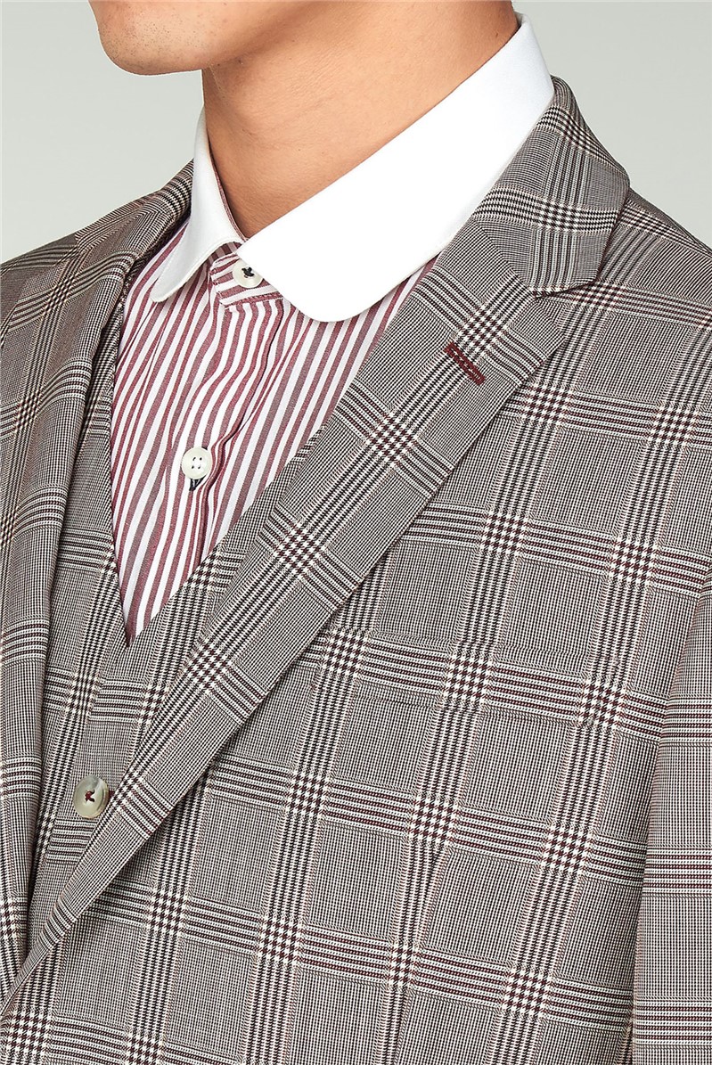  Pink Checked Blazer