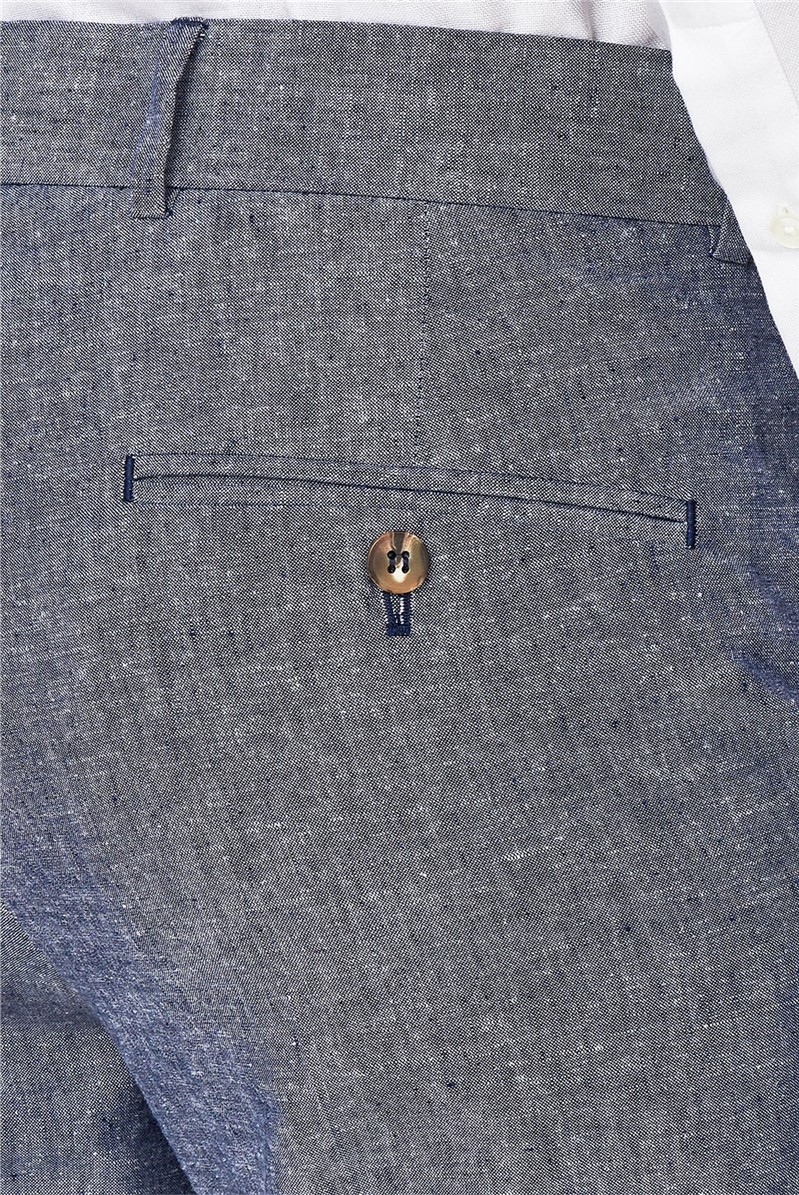  Dark Blue Linen Trousers