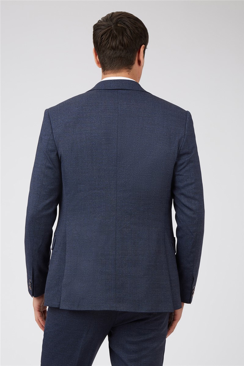  Tailored Fit Navy Suit Jacket