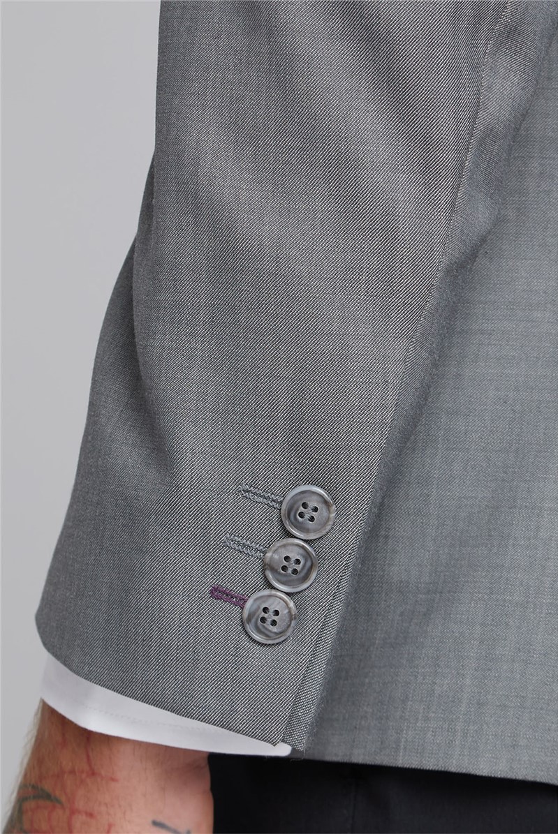  Tailored Fit Silver Grey Waistcoat