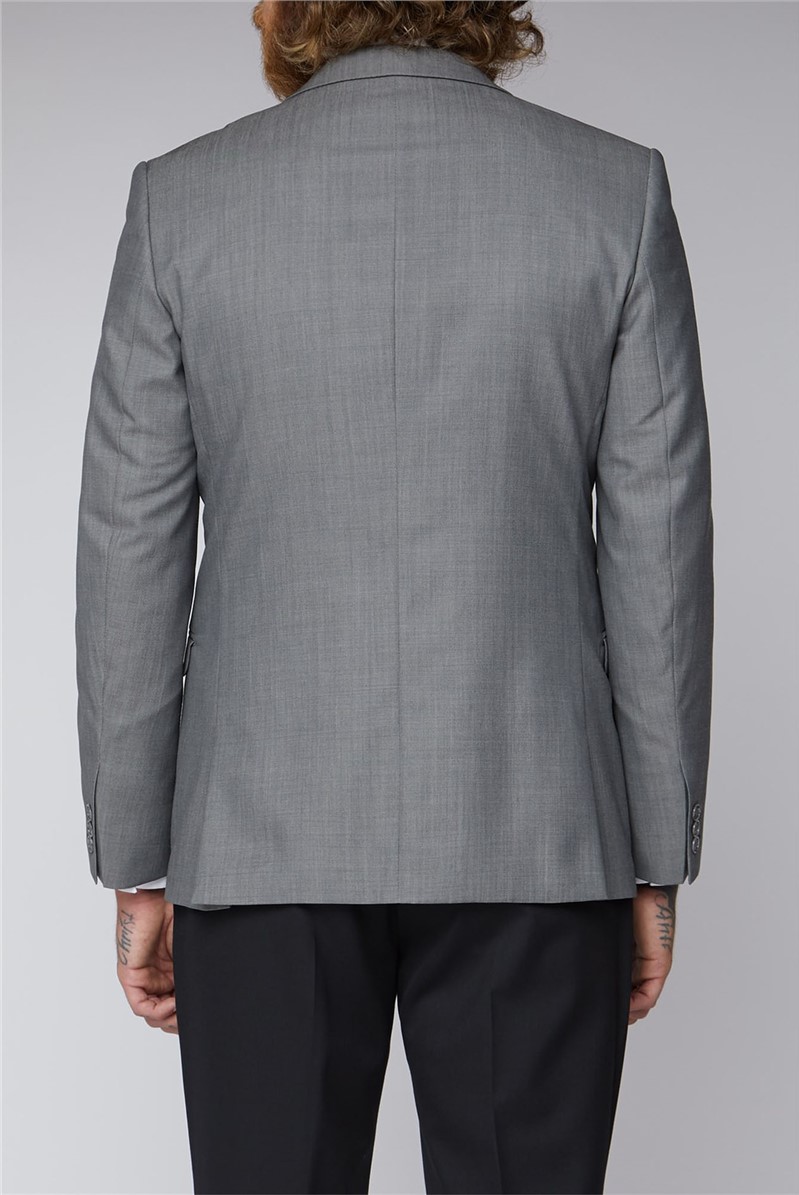  Tailored Fit Silver Grey Waistcoat