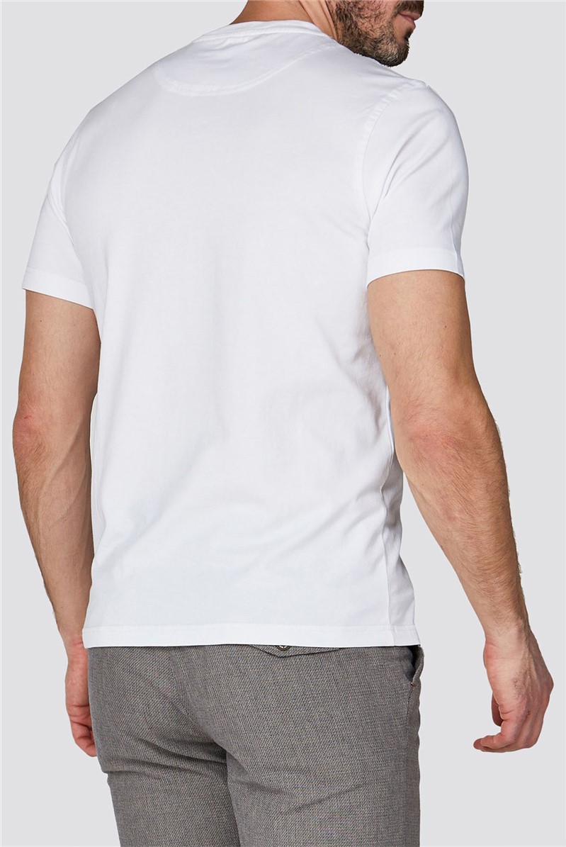 White Crew Neck Stretch T-Shirt