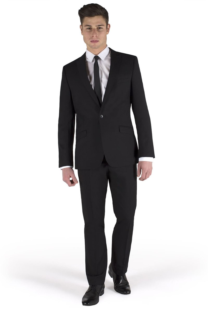  Black Slim Fit Suit Jacket