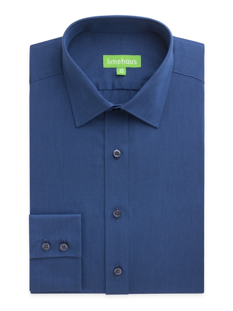 Limehaus Teal Semi-Plain Shirt