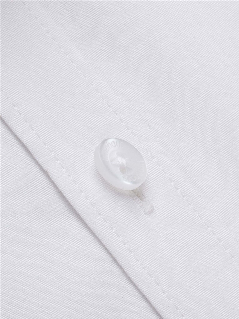  Plain White Penny Round Collar Shirt