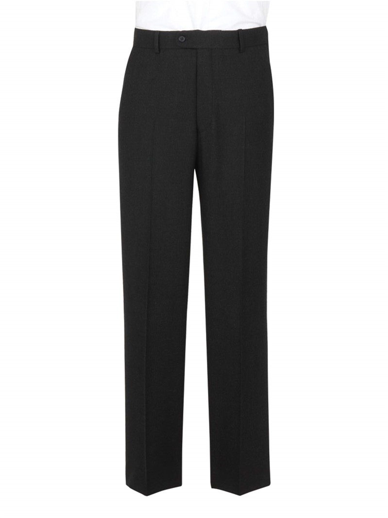 The Label Charcoal Plain Suit Trouser