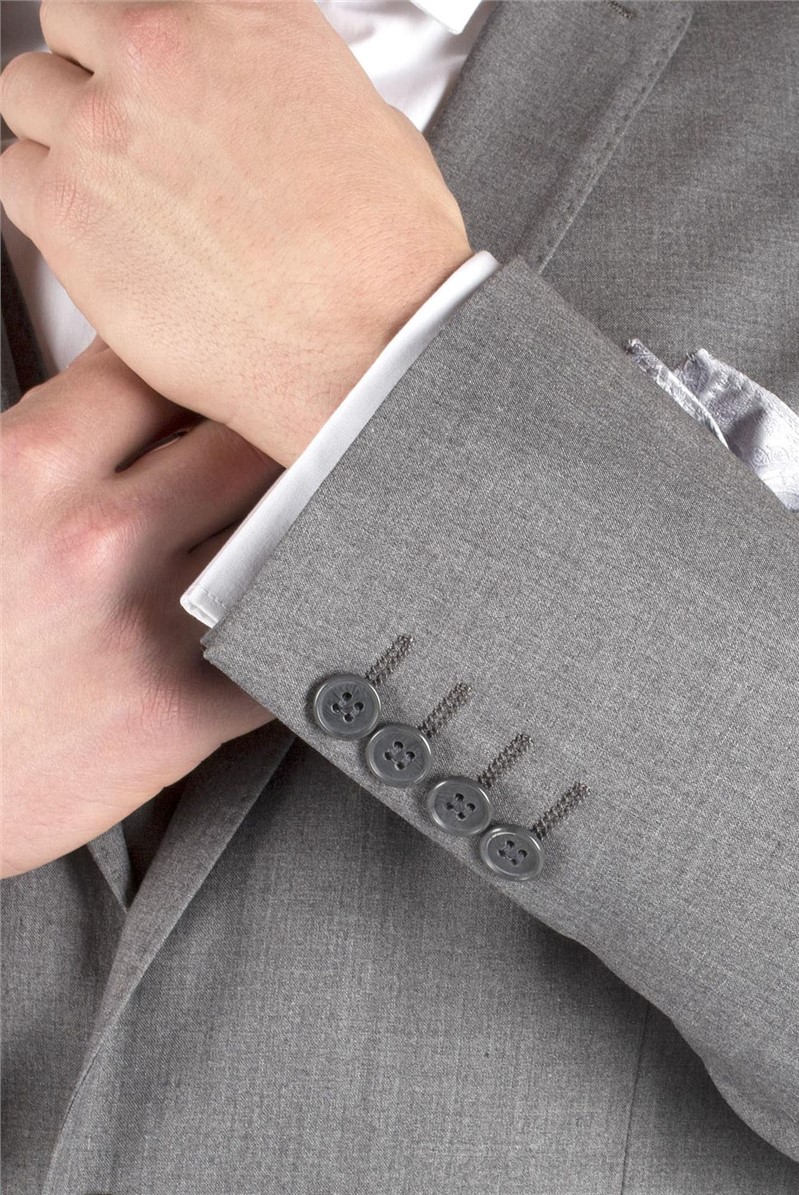  Grey Slim Fit Suit Jacket