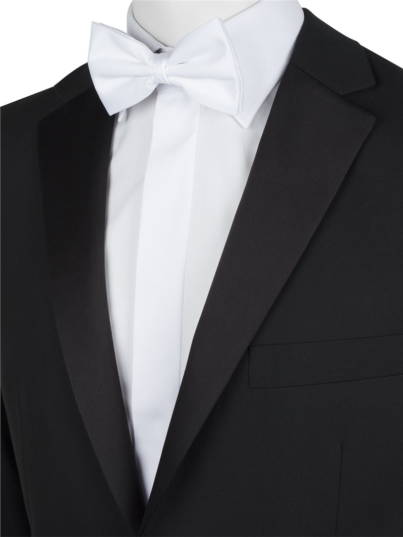 Piscador Plain White Bow Tie