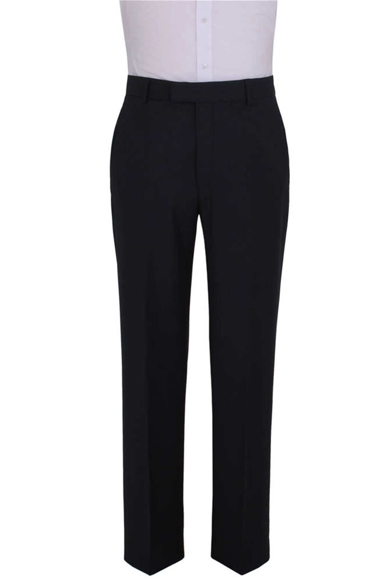  Black Herringbone Suit Trouser