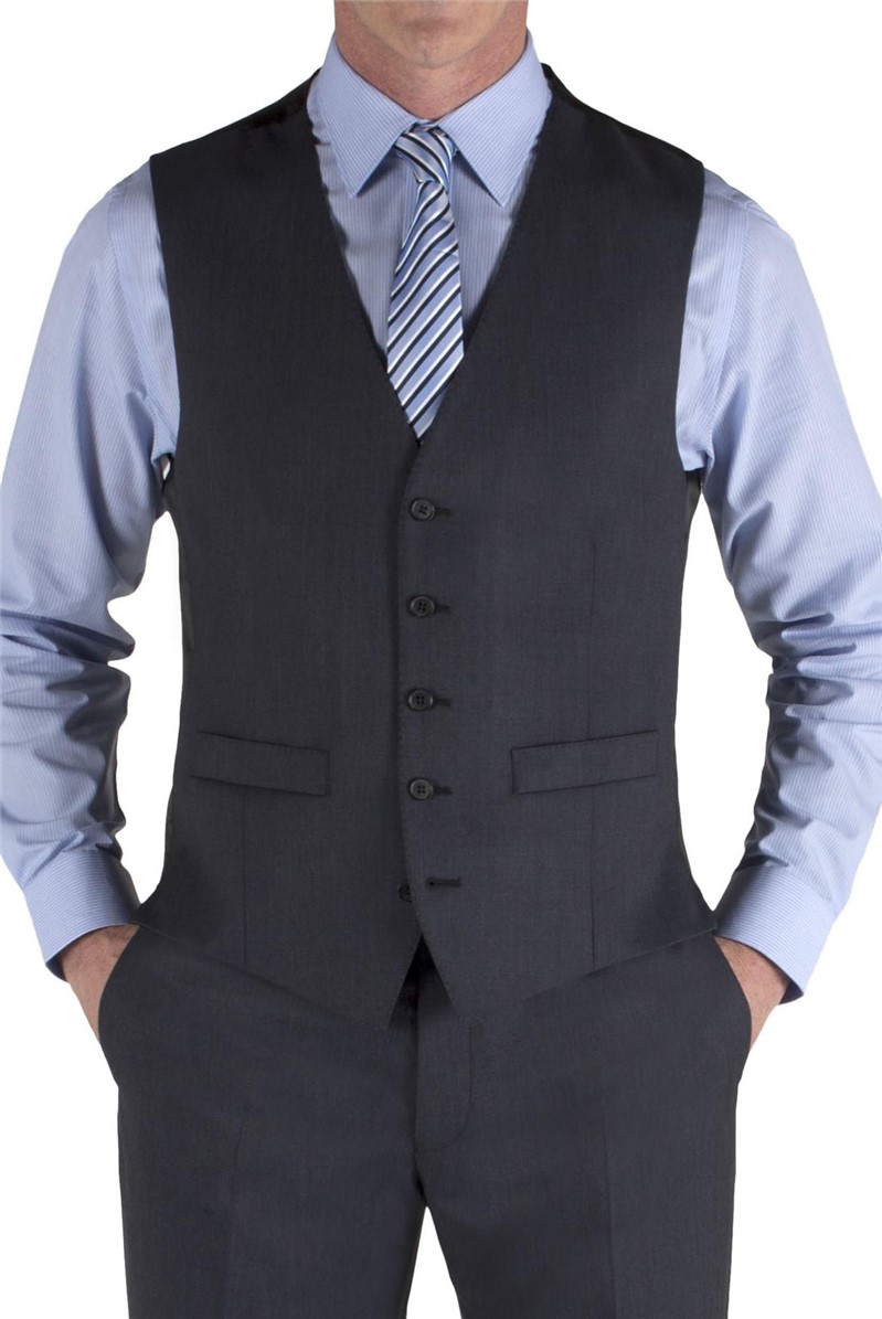  Navy Tonic Wool Suit Waistcoat