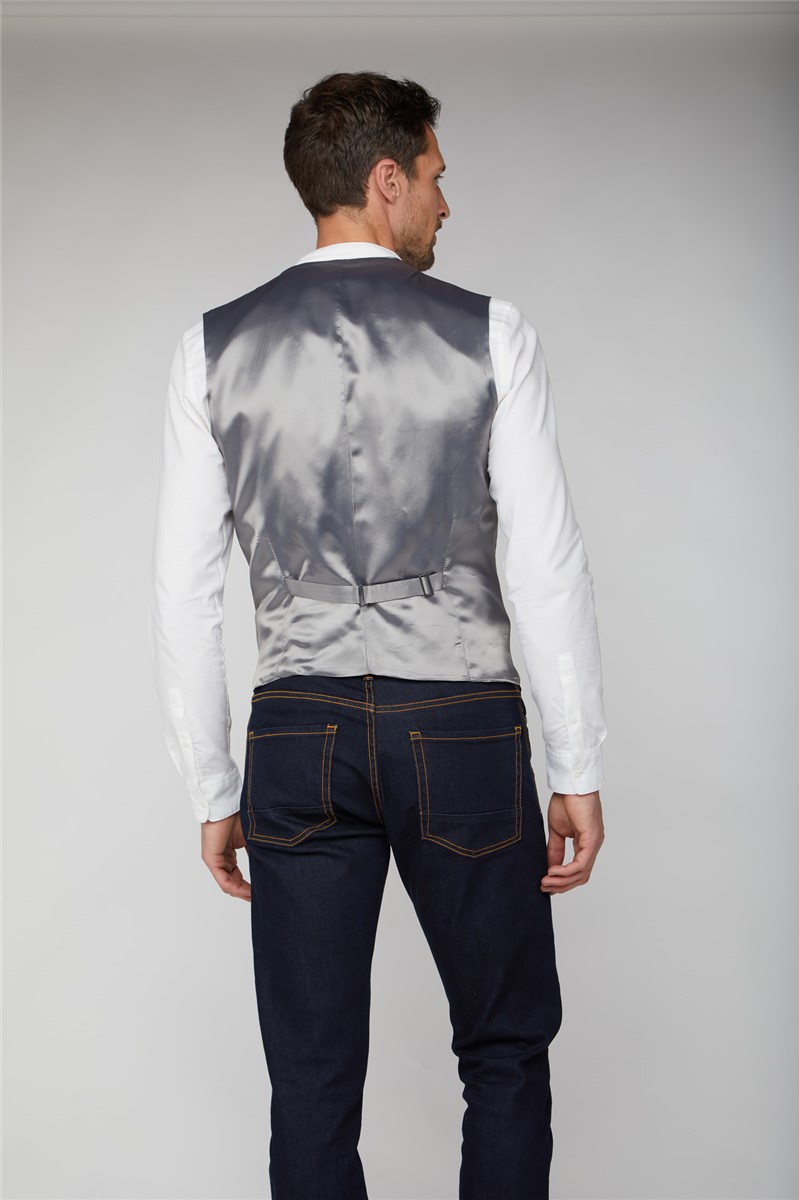 Scott by The Label Stone Overcheck Waistcoat Suit Direct