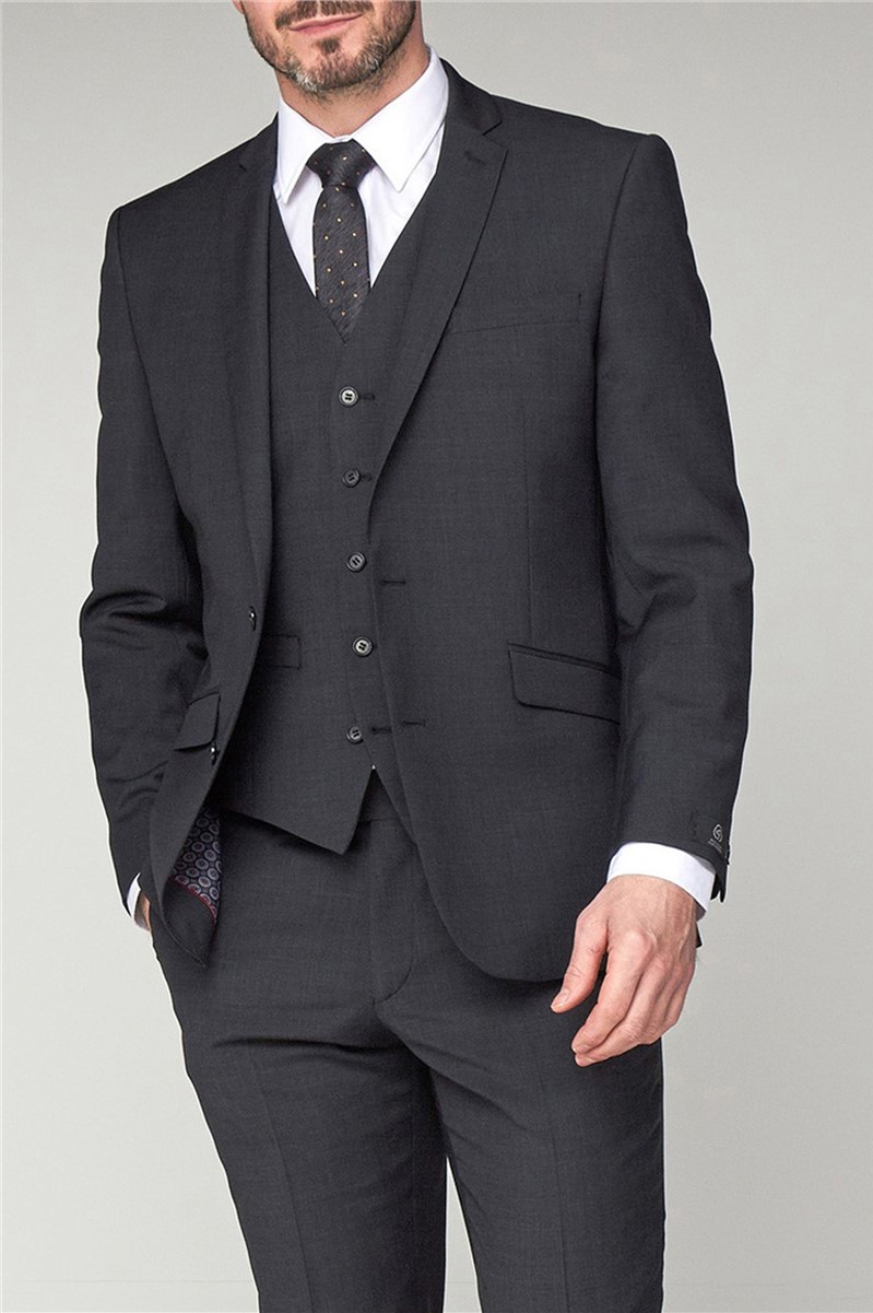  Charcoal Premier Fit Suit Trouser