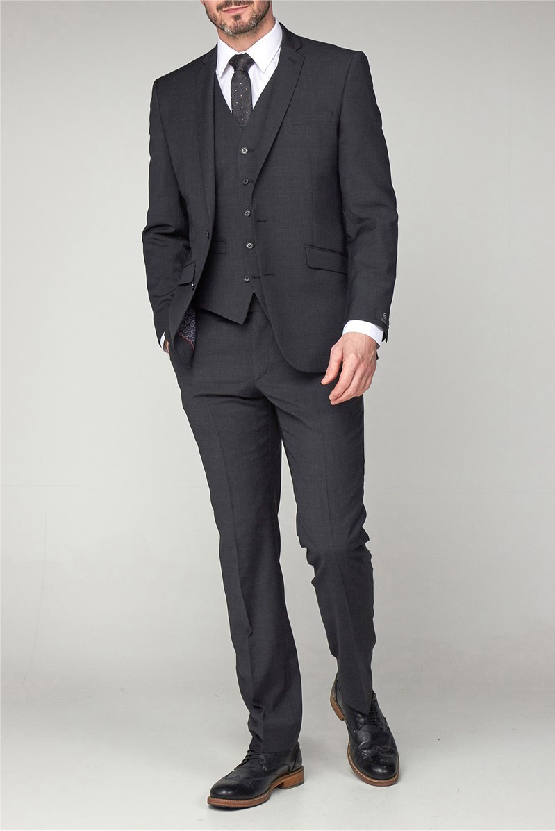  Charcoal Premier Fit Suit Trouser