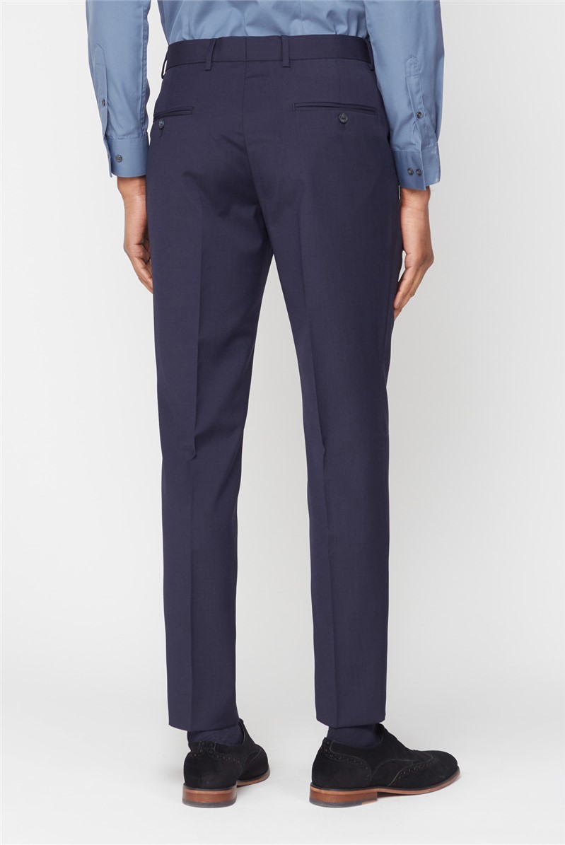 Scott by The Label | Men's Navy Premier Trousers | Suit Direct