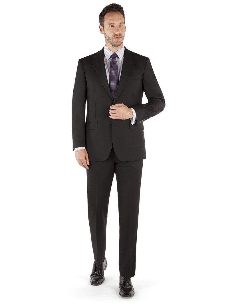 Scott & Taylor Black Twill Suit Jacket