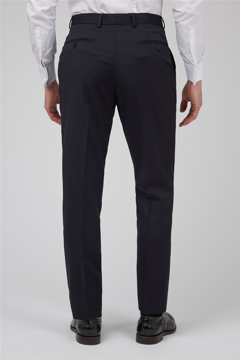 Ted Baker Navy Twill Slim Suit Trousers