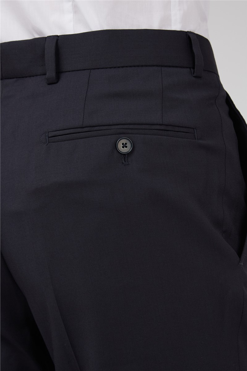 Ted Baker Navy Twill Slim Suit Trousers